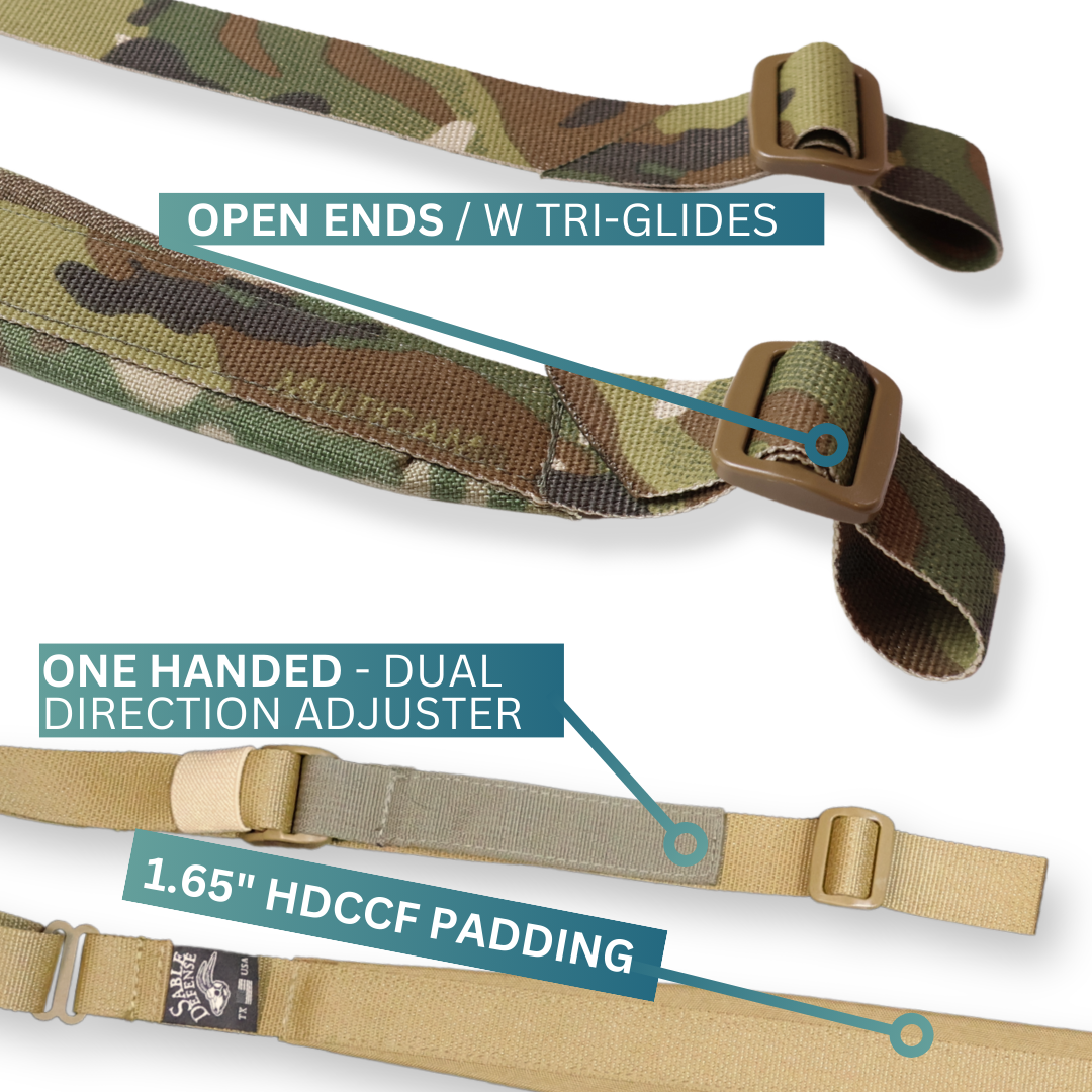 T2 Padded Sling Camos (Multicam, Woodland, DNC, TigerStripe )